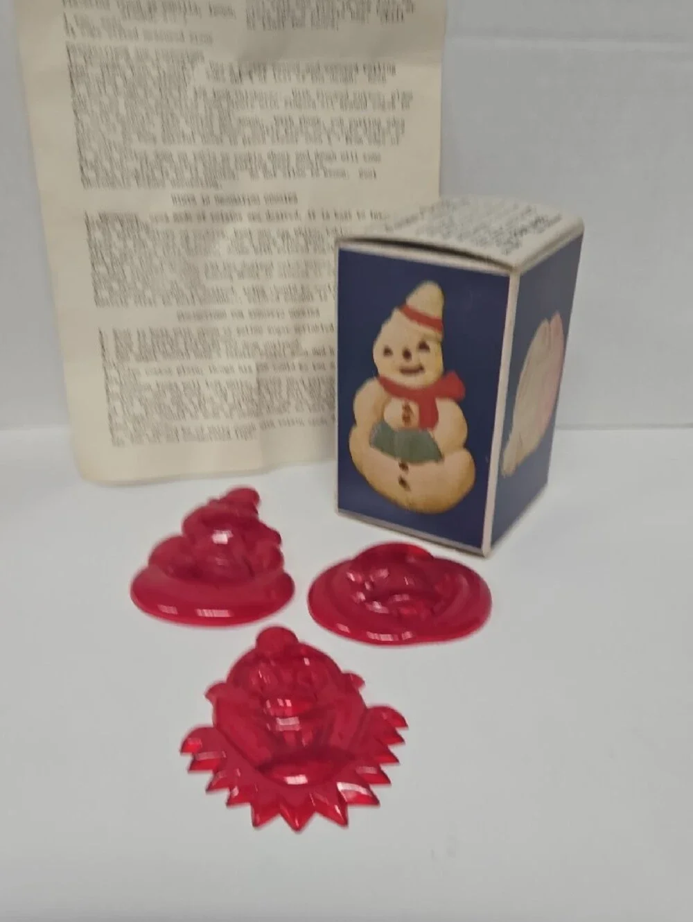 🎅🎅🎅Vntg Aunt Chick's Merry Xmas & Happy Days Cookie Cutters Approx 5